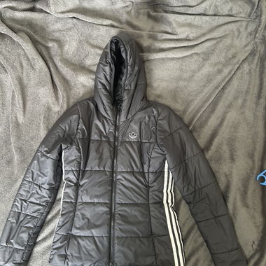 Adidas padded jacket with hood