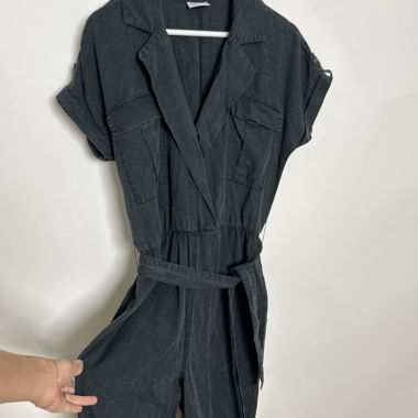 Black Utility Jumpsuit