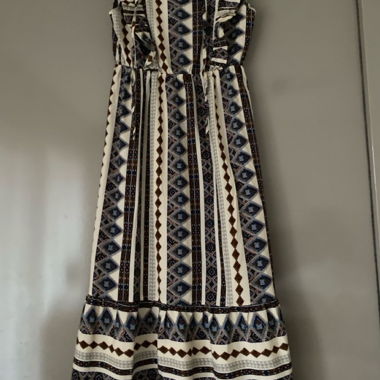 Vestito midi Shein con motivo etnico EU 38