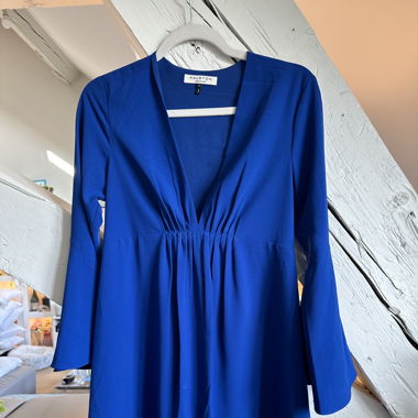 Halston blue dress 