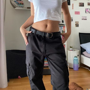Schwarze Baggy Jeans🦨