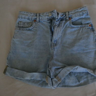 Light Blue Denim Shorts