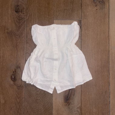 Top court bustier blanc