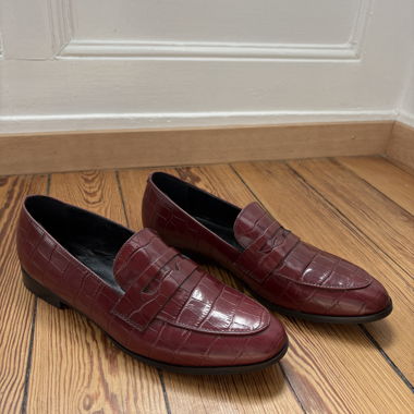 Burgundy Minelli Loafers