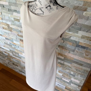 Haut femme beige à col cascade taille L