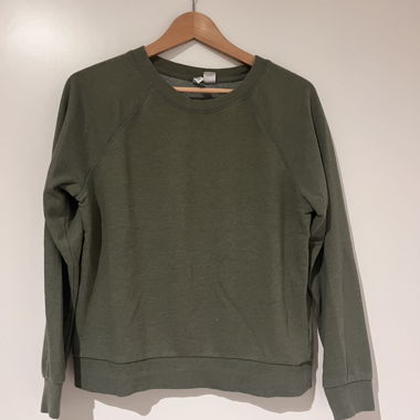 grünes Sweatshirt 