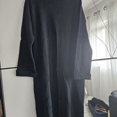 Pull noire col roulé