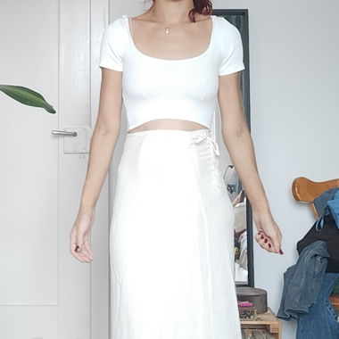Long White skirt