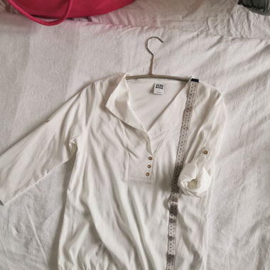 Top blanc cassé 