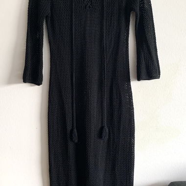 Robe en maille vintage noir T.36