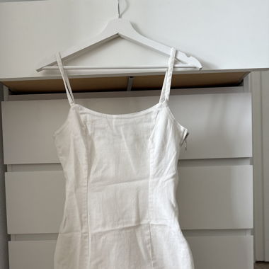 Weisses jeans Kleid