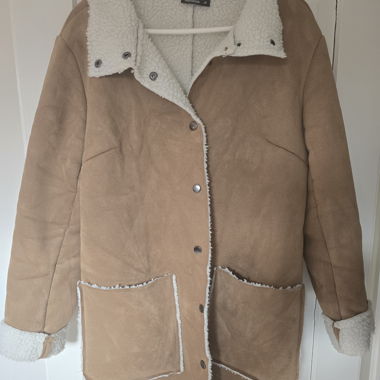 Cappotto lungo in teddy