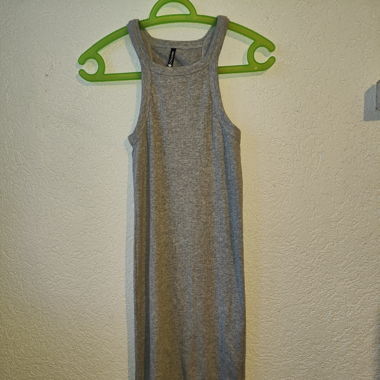 Robe tube grise