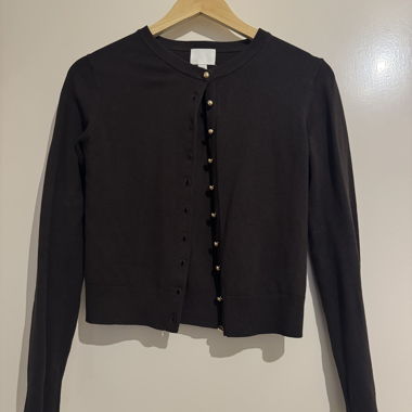 Cardigan Marrone con Bottoni
