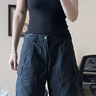 black volvo cargo short 
