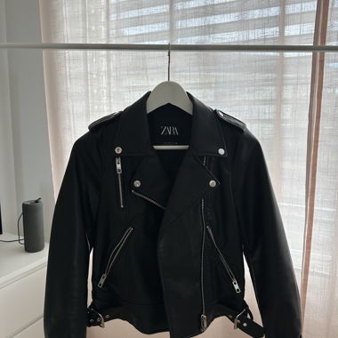 Zara faux leather jacket