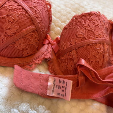 Orange Lace Bra