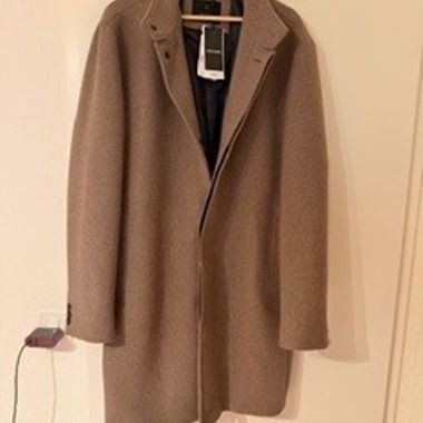 Manteau en laine beige