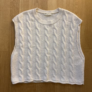 Pull en maille sans manches