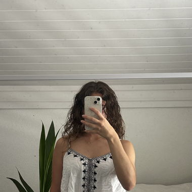 Blusa boho bianca