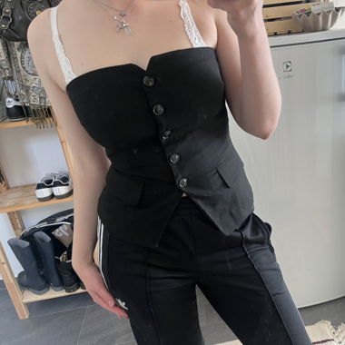 Schulterfreies Top
