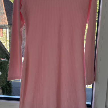 SHEIN Pink Long-Sleeve Dress