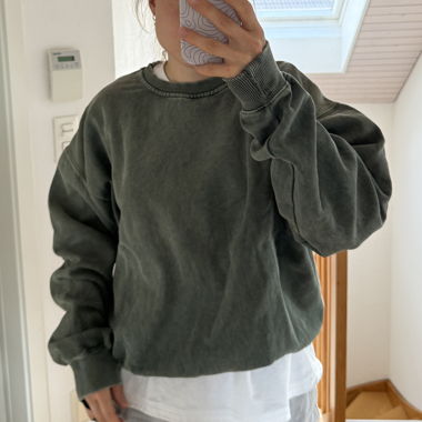Oversize Sweatshirt grün