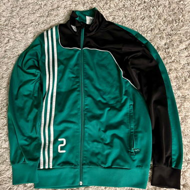 Adidas Trainerjacke grün-schwarz