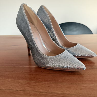 Décolleté glitter argento di OFFICE