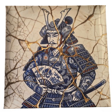 MEDSAN - Kintsugi Shogun - UNIKAT Giclée 