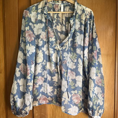 Camicia blusa floreale Mango
