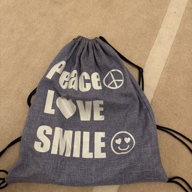 Zaino con corde Peace Love Smile