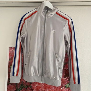 Veste d'entraînement Adidas argentée