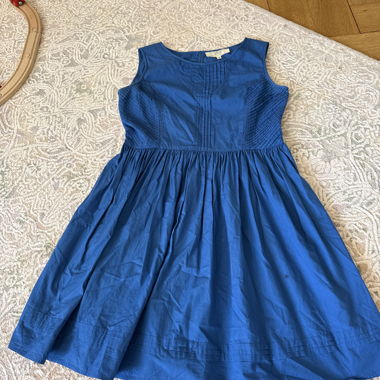 Blue sleeveless dress