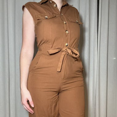 Brauner Mango Jumpsuit, XS