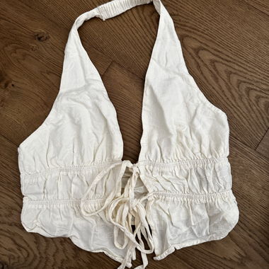 White Halter Top