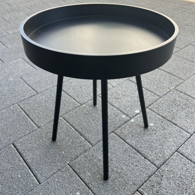 Schwarzer  Beistelltisch