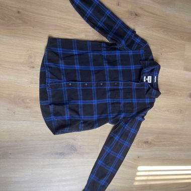Giacca-camicia a quadri blu/nero