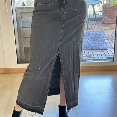 Mango Jeansrock schwarz 