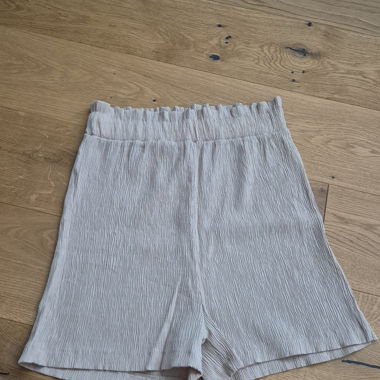 Beige Crinkle Two-Piece Set