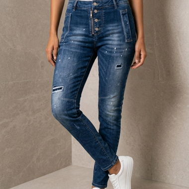 High-Waist Skinny-Jeans