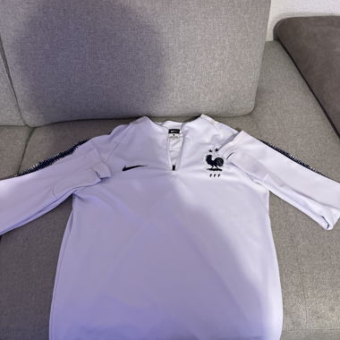 France Nike white long-sleeve jersey