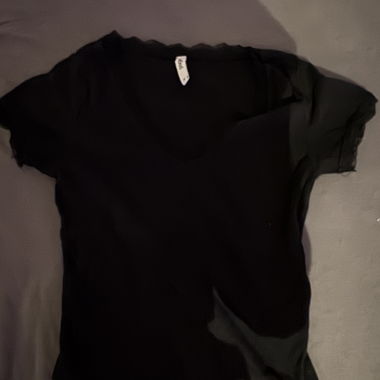 T-shirt noir en dentelle de Page One, taille M