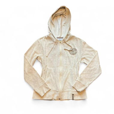 Vintage velours Reebok Classic beige zip hoodie S