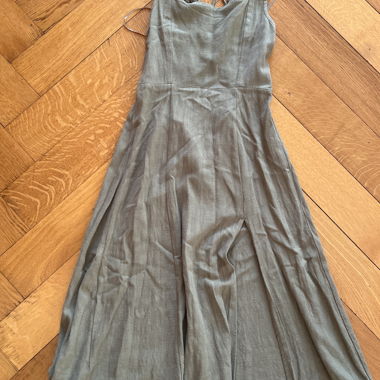 Long Kaki Dress with Straps