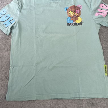 T-shirt BARROW verde con stampa