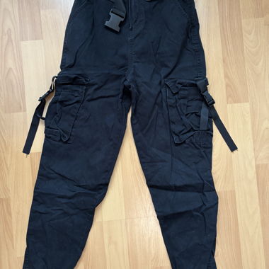 Black Cargo Pants FB Sister XXS