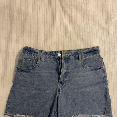 Short en jeans taille haute