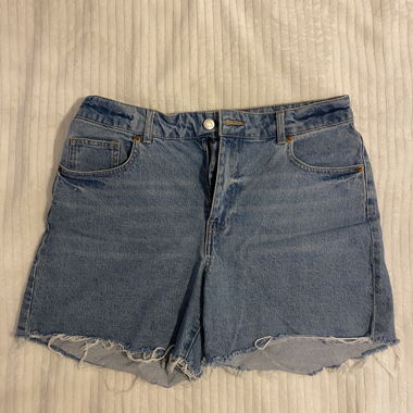 Short en jeans taille haute