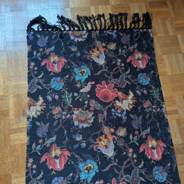 Kleiner Teppich Neu Blumen